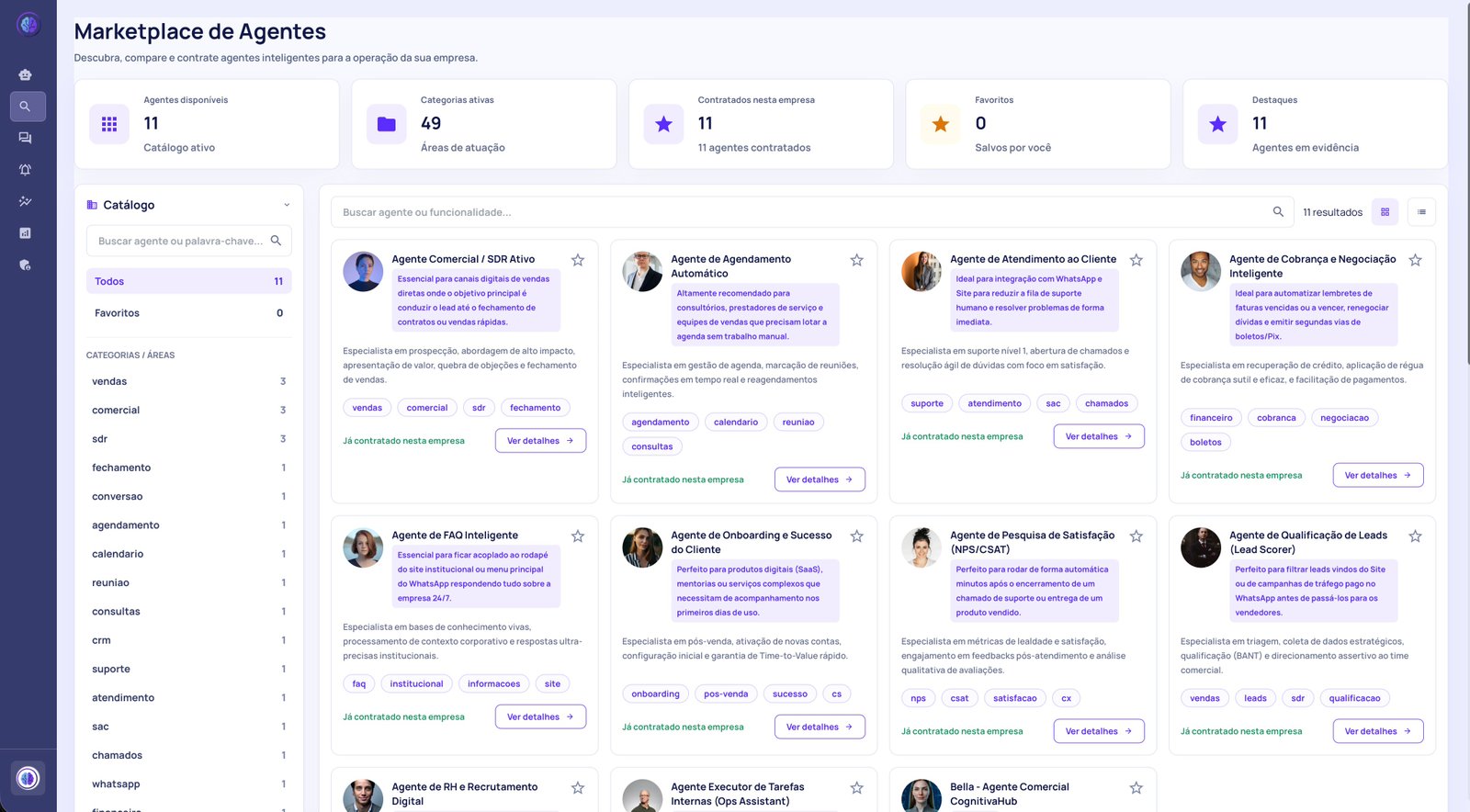 Marketplace de Agentes
